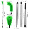 JUMPLAWN Gutter Cleaning Brush for Extended Reach with Stainless Steel Telescopic Pole, Adjustable Length for Removing Leaves and Dirt view 2