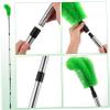 JUMPLAWN Gutter Cleaning Brush for Extended Reach with Stainless Steel Telescopic Pole, Adjustable Length for Removing Leaves and Dirt view 3