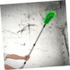 JUMPLAWN Gutter Cleaning Brush for Extended Reach with Stainless Steel Telescopic Pole, Adjustable Length for Removing Leaves and Dirt view 4