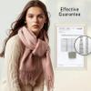 IEOWY EMF-Shielding Silver-Fiber Radiation Protection Scarf view 2