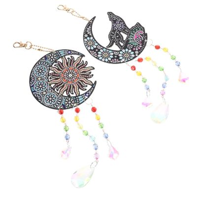 GLEAVI DIY Acrylic Diamond Painting Wind Chime Ornament