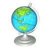Creative World Globe with Metal Base, Graffiti-Style, Reusable view 1