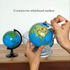 Creative World Globe with Metal Base, Graffiti-Style, Reusable view 3