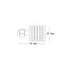 5 W SMA Male Dummy Load, 50 Ohm Coaxial Fixed RF Termination, DC–6 GHz (4 GHz) view 3