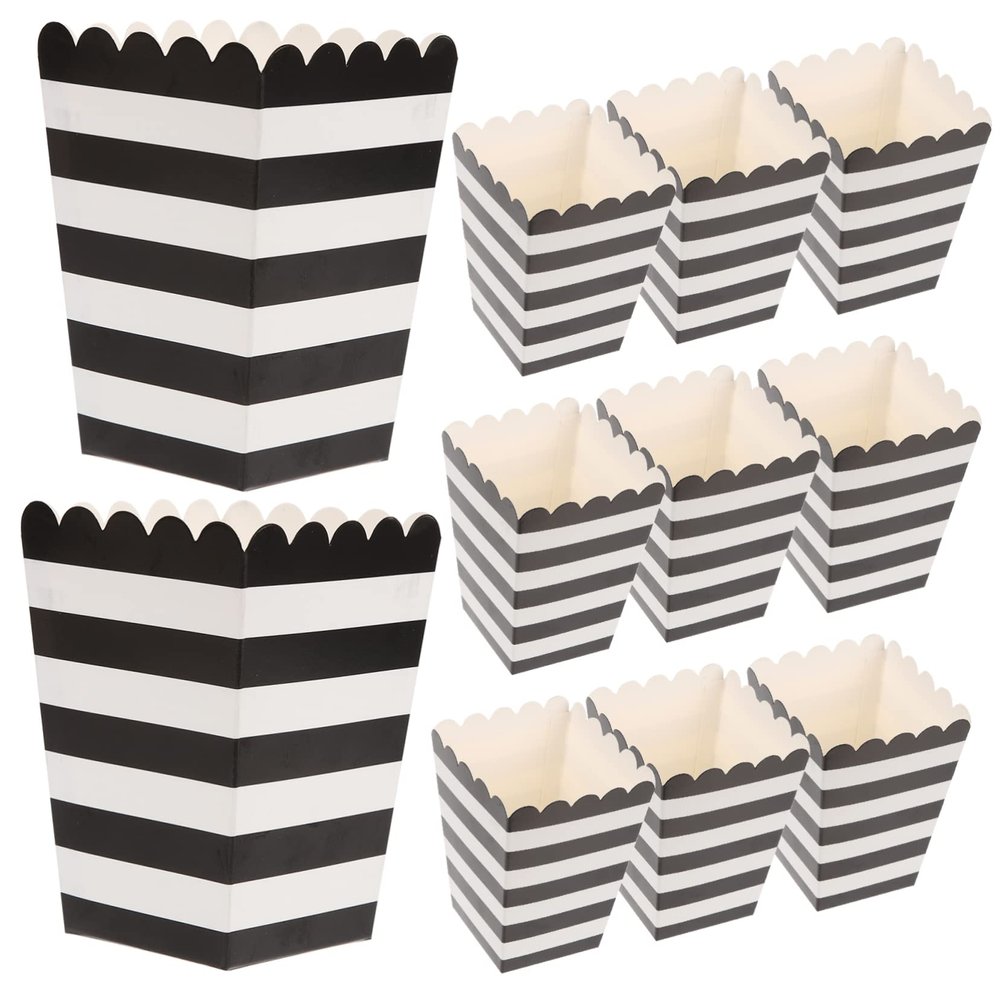 Ciieeo 24-Pack Biodegradable Paper Popcorn Boxes