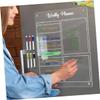 Magnetic Acrylic Refrigerator Calendar Planner, Wipeable, 1 Pc view 3