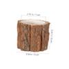 VALICLUD 3-Piece Rustic Round Wooden Planter Set view 2