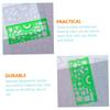 12-Piece Green PP Geometric Drawing Stencil Set view 3
