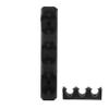 Toddmomy Black Plastic Pool Cue Rack with Multiple Holes, Wall-Mounted Billiard Cue Holder view 1