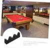 Toddmomy Black Plastic Pool Cue Rack with Multiple Holes, Wall-Mounted Billiard Cue Holder view 3