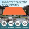 nvdsivee Rectangular Balcony Privacy Screen Sun Shade, Waterproof, 95% UV Protection, Orange, 3 x 4 m view 2