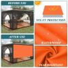 nvdsivee Rectangular Balcony Privacy Screen Sun Shade, Waterproof, 95% UV Protection, Orange, 3 x 4 m view 3