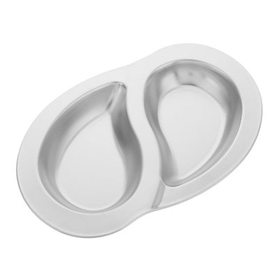 Yardwe Stainless Steel Divided Serving Plate for Camping and Grilling