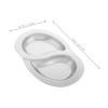 Yardwe Stainless Steel Divided Serving Plate for Camping and Grilling view 2