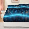Fitted Sheet 160 x 200 cm, Light, for Mattresses up to 30 cm, with 2 Pillowcases view 3