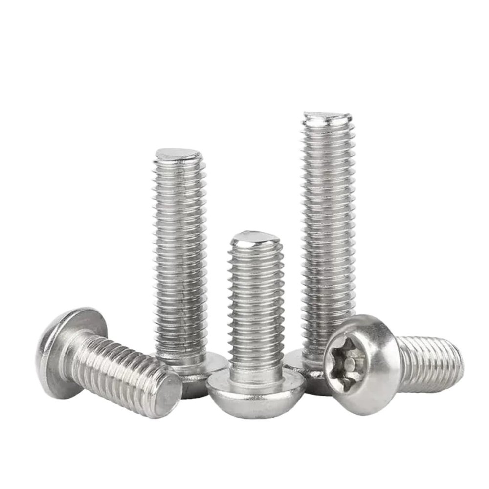 Blind-Hole Knurled Nuts, 304 Stainless Steel, Hex/Torx Security Screws with Round Button Head, M2–M12, 192 pcs (12 mm, 1 pc M10)