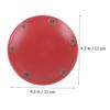 KONTONTY Red Ceramic Plant Saucers, 11 cm, 2-Pack, Round view 2