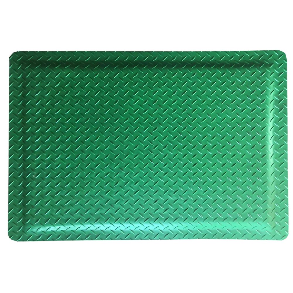 Anti-Fatigue Mat, Heavy-Duty Industrial Workplace Mat, Non-Slip 20 mm Foam Mat for Outdoor Kitchens, Restaurants and Bars, Customizable, Green, 100 x 100 x 2 cm