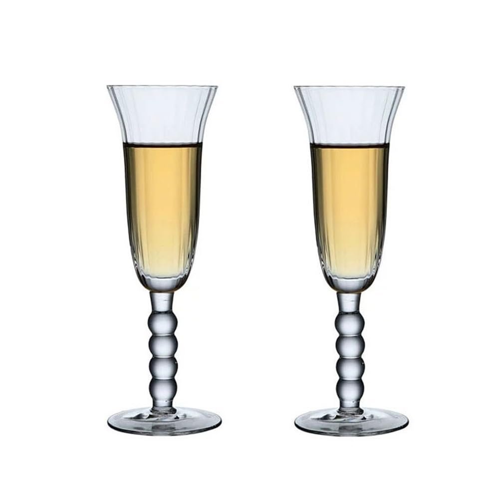 Spring Rain Crystal Champagne Flutes, 2-Piece Set, 180 ml