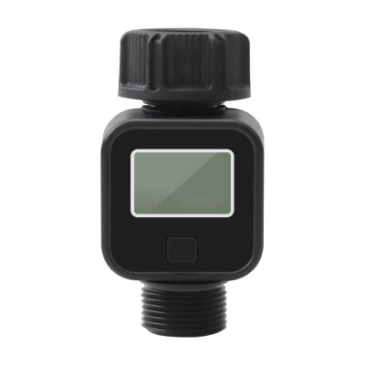Digital Water Flow Meter, 3/4-Inch Thread, Outdoor Garden Hose Water Consumption and Flow Rate Tester