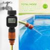 Digital Water Flow Meter, 3/4-Inch Thread, Outdoor Garden Hose Water Consumption and Flow Rate Tester view 2