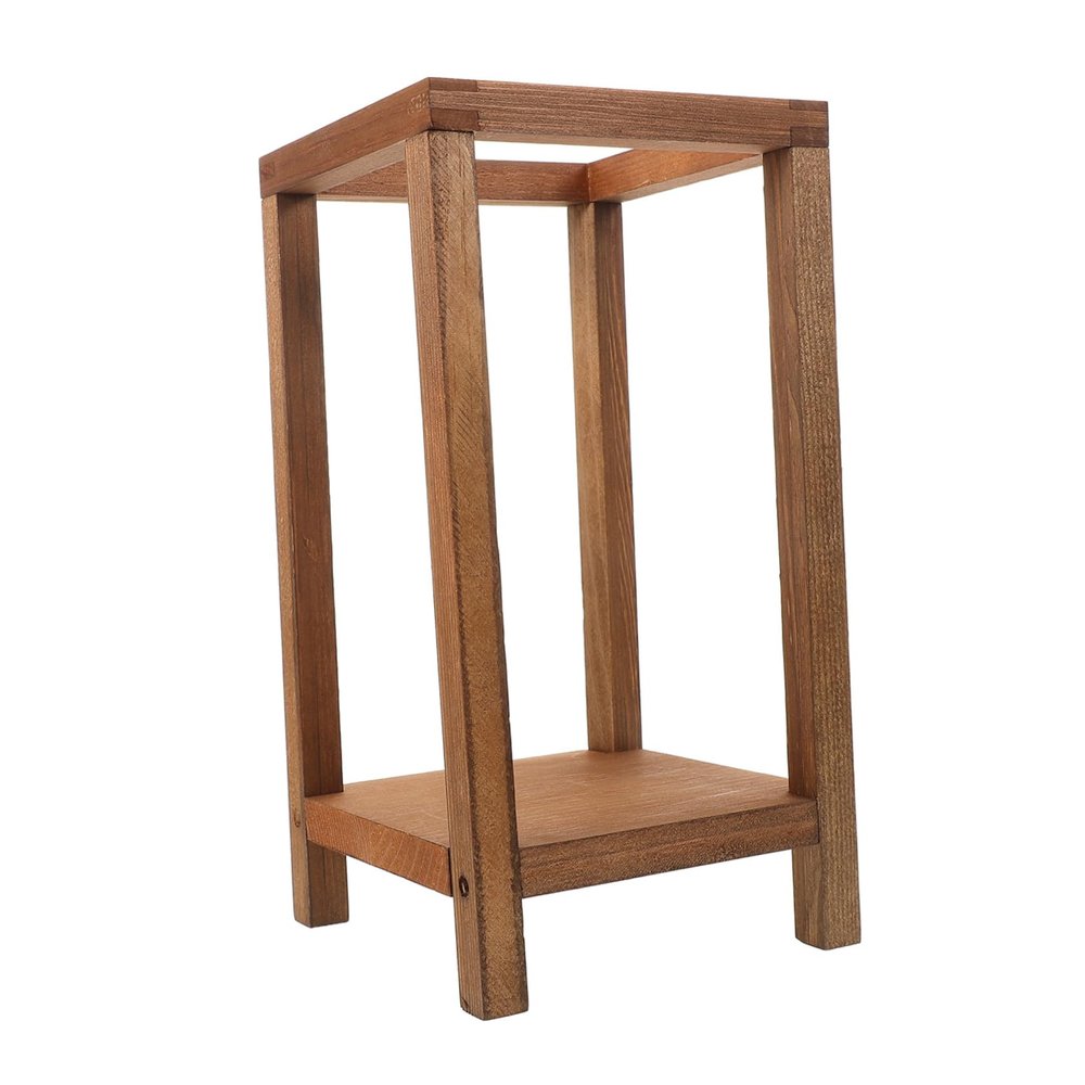 SHINEOFI Wooden Flower Stand for Weddings and Events, Rustic Design