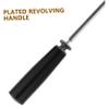 Rotating M8 Bakelite Handle, Bakelite and Copper, Black view 3