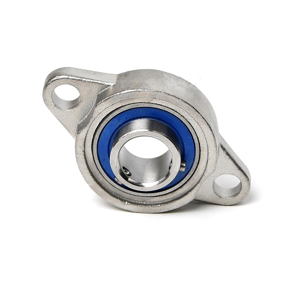 EXHOYAJB 1-Pc. Zinc Alloy Ball Bearing Pillow Block Support, 8–30 mm Bore, SKP000 SKFL000 001 002 003 004 005 006 007 (Gold, SKFL003)