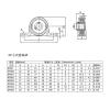 EXHOYAJB 1-Pc. Zinc Alloy Ball Bearing Pillow Block Support, 8–30 mm Bore, SKP000 SKFL000 001 002 003 004 005 006 007 (Gold, SKFL003) view 3