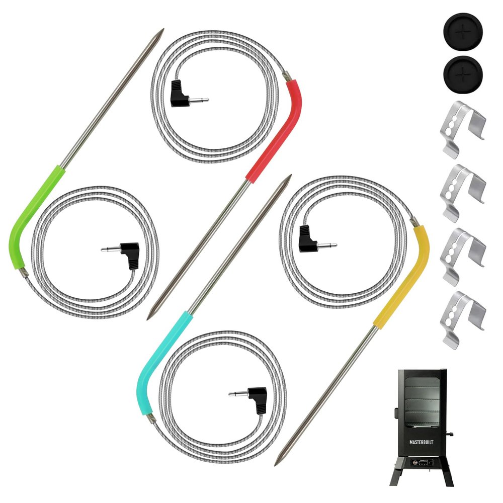 4-Pack Replacement Meat Probes for Masterbuilt 710 Digital Electric Smoker
