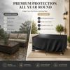 Waterproof Garden Table Cover, 160 x 85 x 75 cm, 420D Oxford Fabric view 3