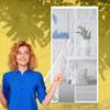 Magnetic Fly Screen Door 122 x 232 cm, No Drilling, Easy Installation, White view 1