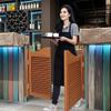Solid Wood Café Saloon Swing Door, 62 x 100 cm, Brown view 2