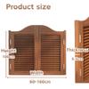Solid Wood Café Saloon Swing Door, 62 x 100 cm, Brown view 3