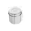Stainless Steel Storage Container with Lid, 1 Piece, for Ointments and Dressings view 2