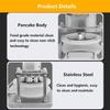 LHQYA Electric Pizza Dough Press, 22/25 cm Pressing Plate view 4