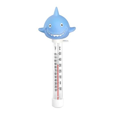 Floating Pool Thermometer, Shark-Shaped Water Temperature Monitor with Cord