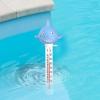 Floating Pool Thermometer, Shark-Shaped Water Temperature Monitor with Cord view 3