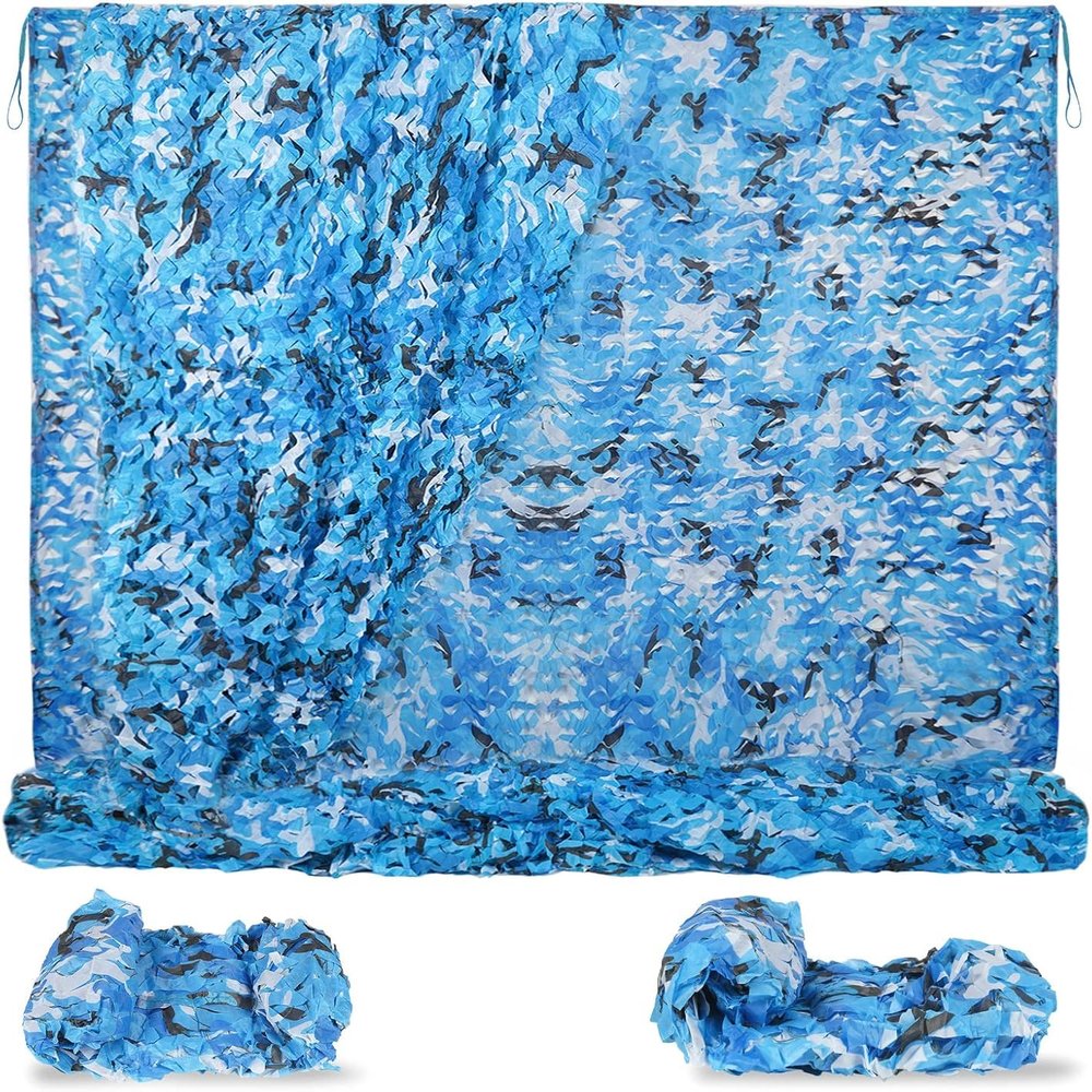 SAYEYBU Camouflage Net Roll, Blue, 8 x 13 m