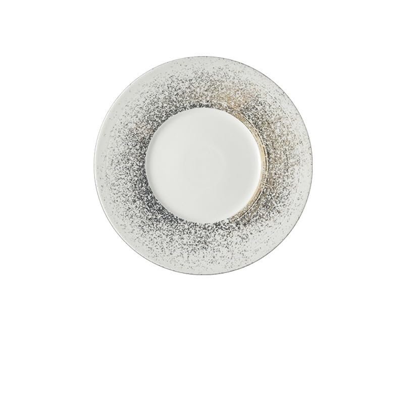 Round Ceramic Dinner Plate, Pasta and Sushi Serving Plate (B)