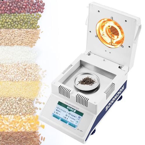 Laboratory Moisture Analyzer with Halogen Lamp, Temperature Control, and 0.005 g Readability