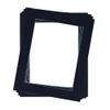 Rahmendesign24 5-Pack Black Mat Boards, A3 29.7 x 42 cm, 20 x 30 cm Opening, 45° Bevel view 1