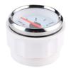 ANGGREK 2-Inch Water Level Gauge with Backlight for 12V Systems, White Dial, Silver Bezel view 2