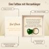 Milaboo Handmade Gift Box with Gemstone Heart Pendant, Personal Message (Good Luck - Aventurine) view 2