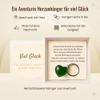 Milaboo Handmade Gift Box with Gemstone Heart Pendant, Personal Message (Good Luck - Aventurine) view 4