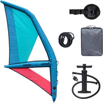 Portable Inflatable Sail, 4.35 x 1.88 m, with Pump, 360° Rotating Base and Viewing Window