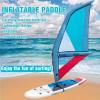 Portable Inflatable Sail, 4.35 x 1.88 m, with Pump, 360° Rotating Base and Viewing Window view 2