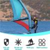 Portable Inflatable Sail, 4.35 x 1.88 m, with Pump, 360° Rotating Base and Viewing Window view 3