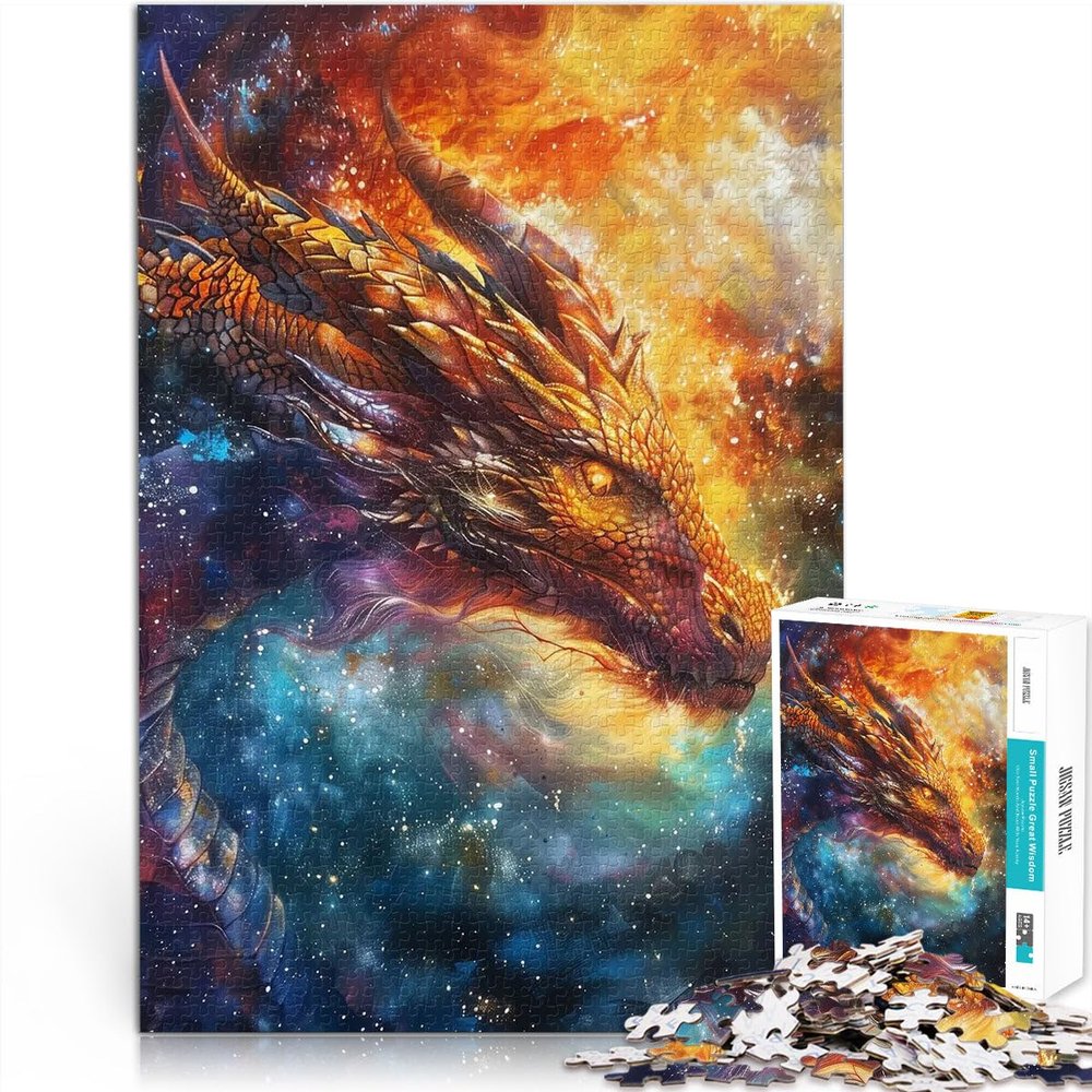 Majestic Dragon Blaze 1000-Piece Puzzle for Teens Ages 14+