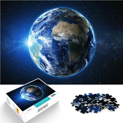 1000-Piece Adult Puzzle: Planet Earth from Space, 38 x 52 cm